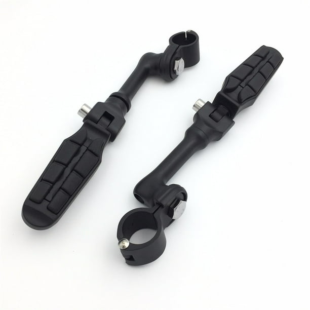 1-1/4" Black Highway Engine Guard Long Angled Foot Pegs Mount Bracket For Harley 1-1/4" Black Highway Engine Guard Long Angled Foot Pegs Mount Bracket For Harley